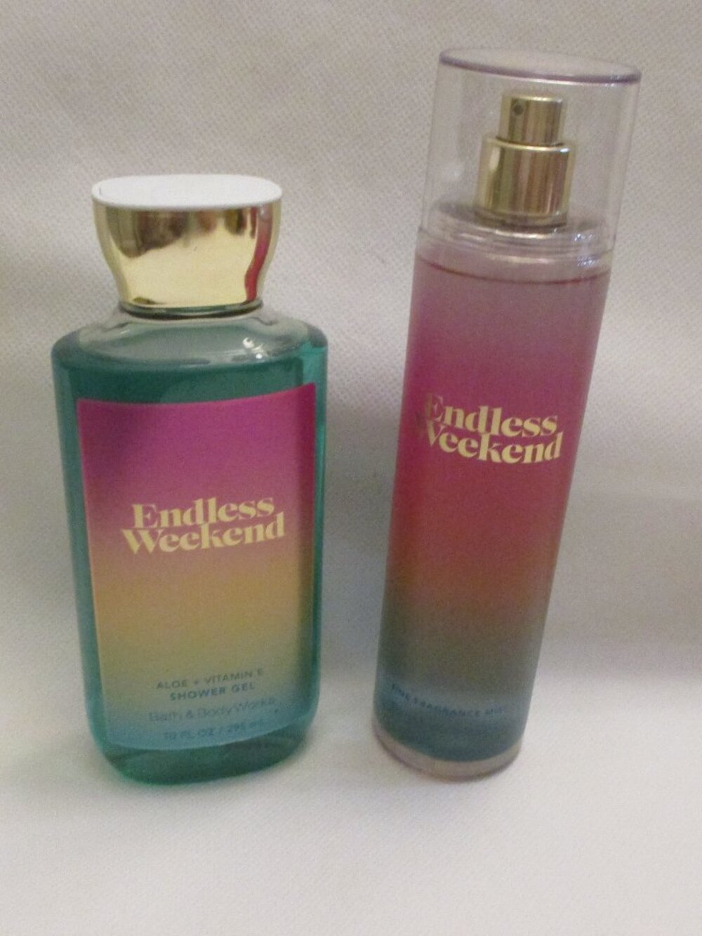 2 pc Bath & Body Works Endless Weekend bundle  - Body Wash & Mist